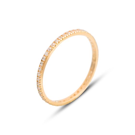 Золотое кольцо с фианитами 0.45ct