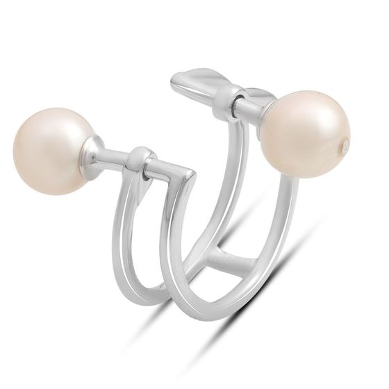 Серебряное кольцо с жемчугом