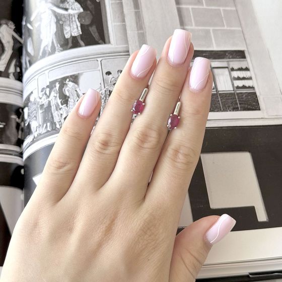 Серебряные серьги с рубином 2.04ct