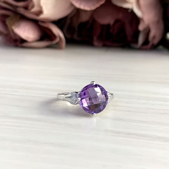 Серебряное кольцо с александритом 5.252ct