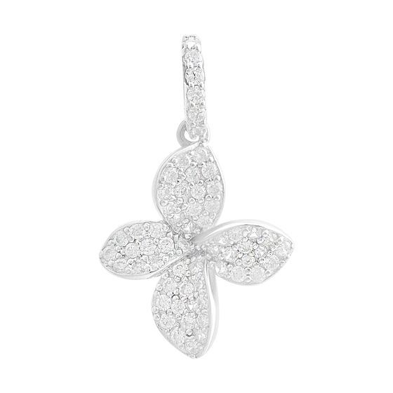 Серебряная подвеска с фианитами