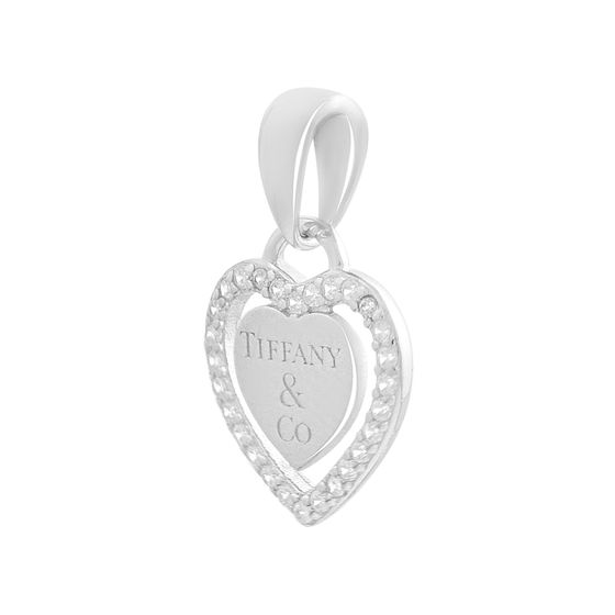 Серебряная подвеска с фианитами