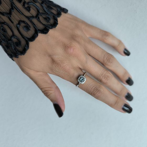 Серебряное кольцо с топазом 0.42ct