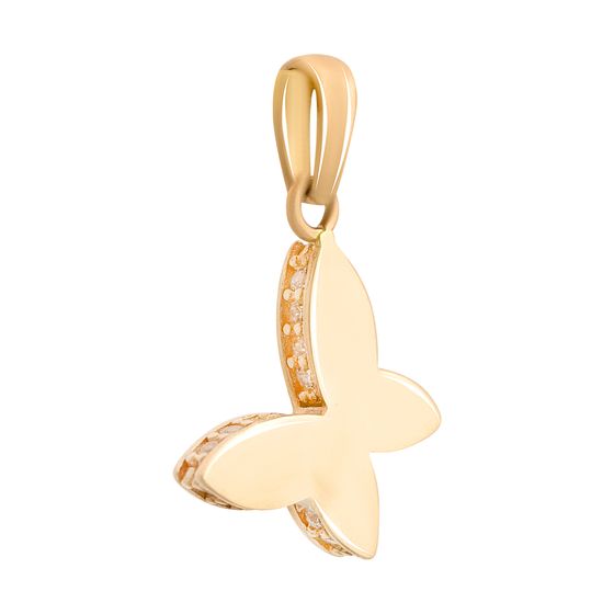 Золотая подвеска с фианитами 0.26ct