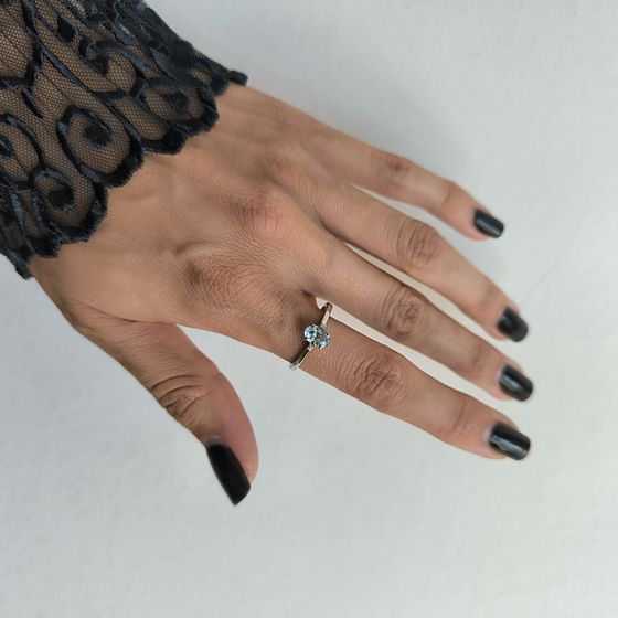 Серебряное кольцо с топазом 0.98ct