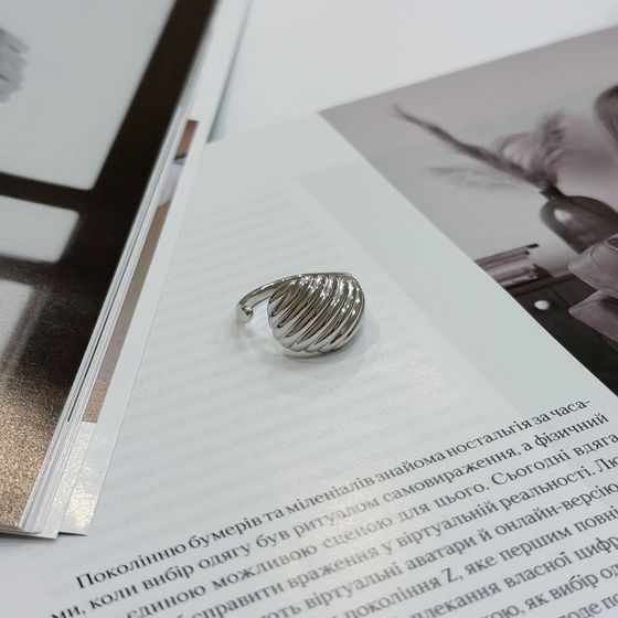 Серебряное кольцо без камней