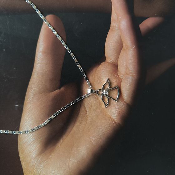 Серебряная подвеска с фианитами