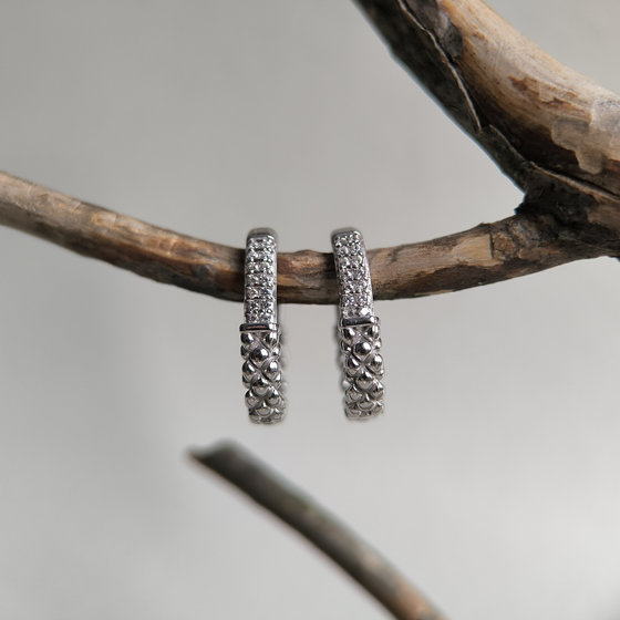 Серебряные серьги без камней