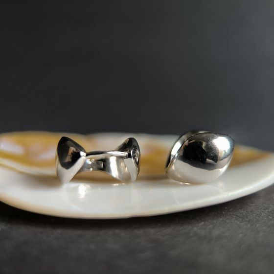 Серебряные серьги без камней