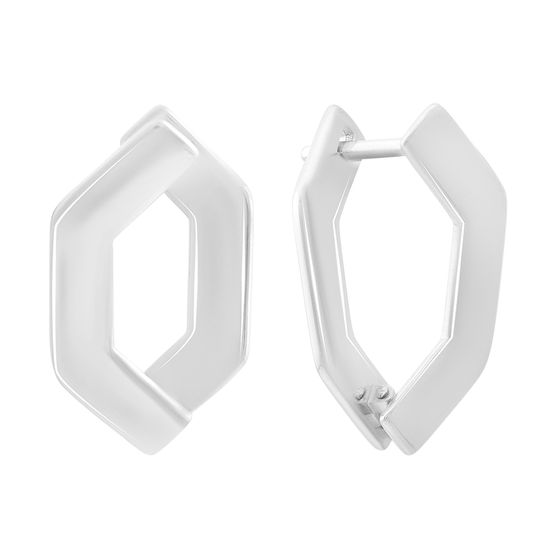 Серебряные серьги без камней