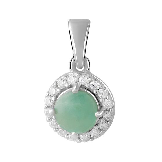 Серебряная подвеска с изумрудом 0.733ct