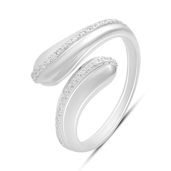 Серебряное кольцо с фианитами