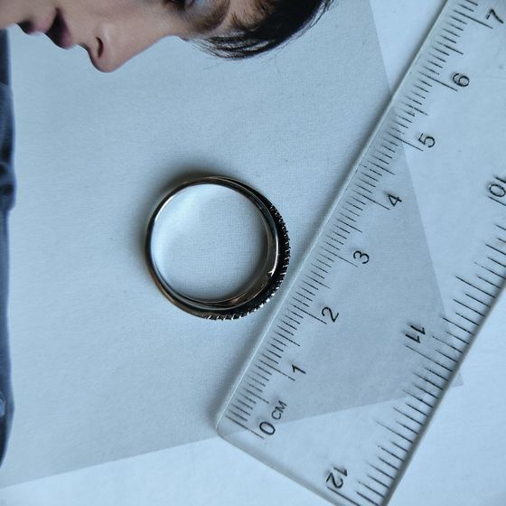 Серебряное кольцо с фианитами