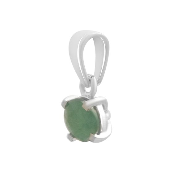 Серебряная подвеска с изумрудом 0.438ct