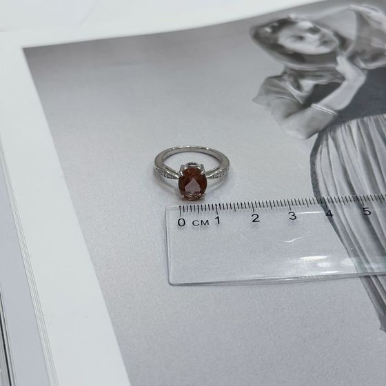 Серебряное кольцо с султанитом 2.54ct