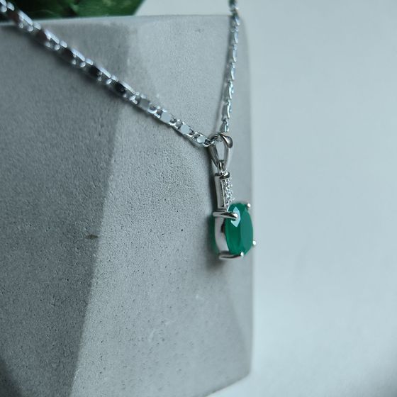 Серебряная подвеска с агатом 2.316ct