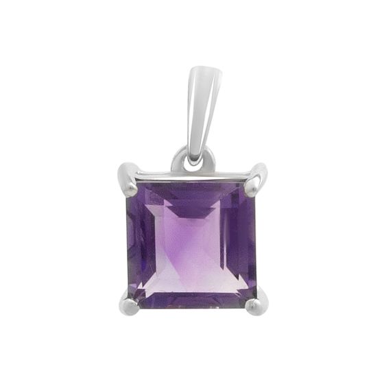 Серебряная подвеска с аметистом 1.738ct