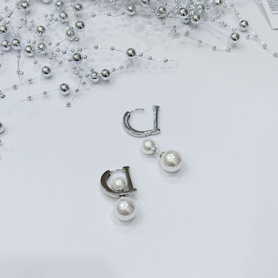 Серебряные серьги с жемчугом