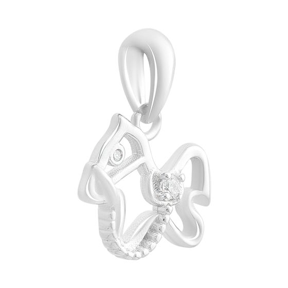 Серебряная подвеска с фианитами