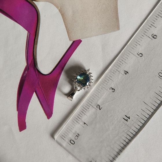 Серебряная подвеска с мистик топазом 0.801ct