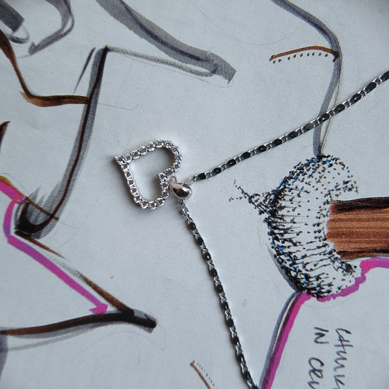 Серебряная подвеска с фианитами