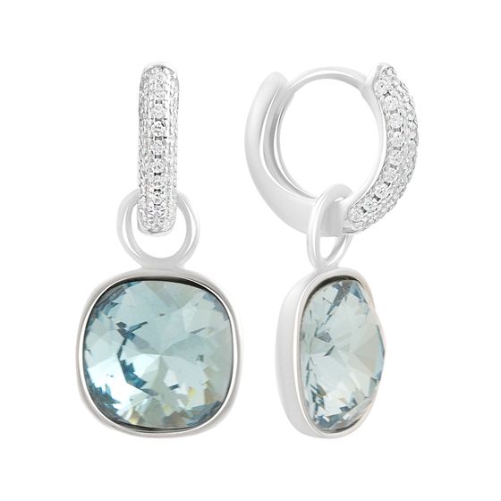 Серебряные серьги с фианитами