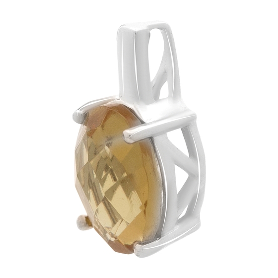 Серебряная подвеска с султанитом 2.47ct