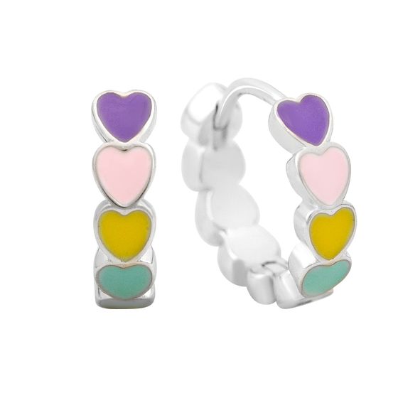 Серебряные серьги с емаллю Серебряные серьги с емаллю