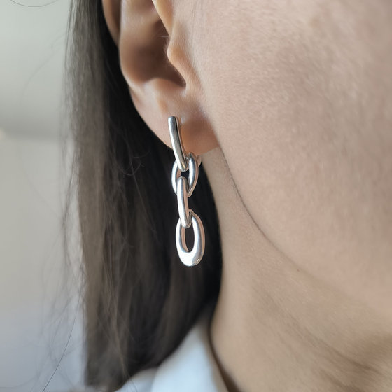 Серебряные серьги без камней