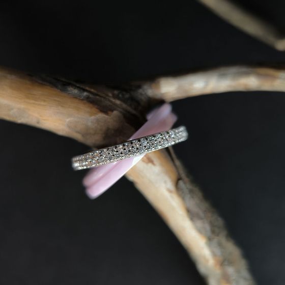 Серебряное кольцо с керамикой