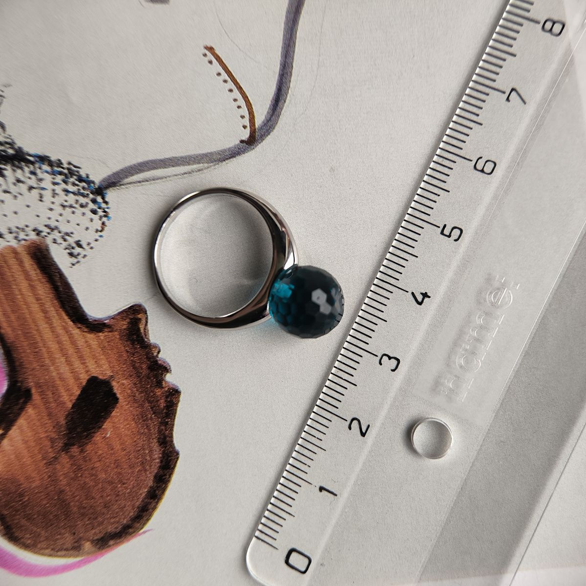 Серебряное кольцо с фианитами