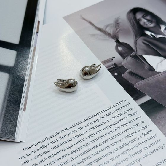 Серебряные серьги без камней