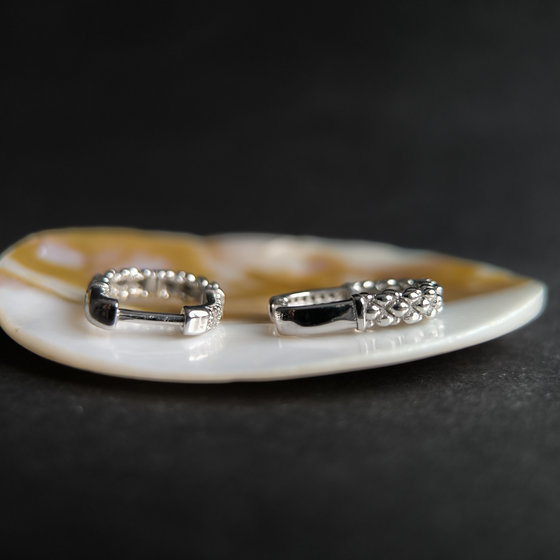 Серебряные серьги без камней