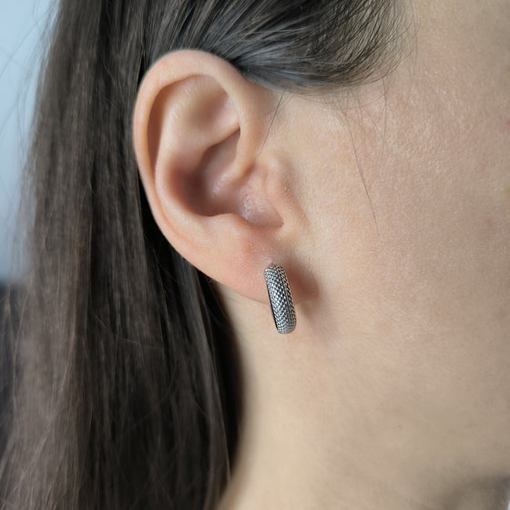 Серебряные серьги без камней