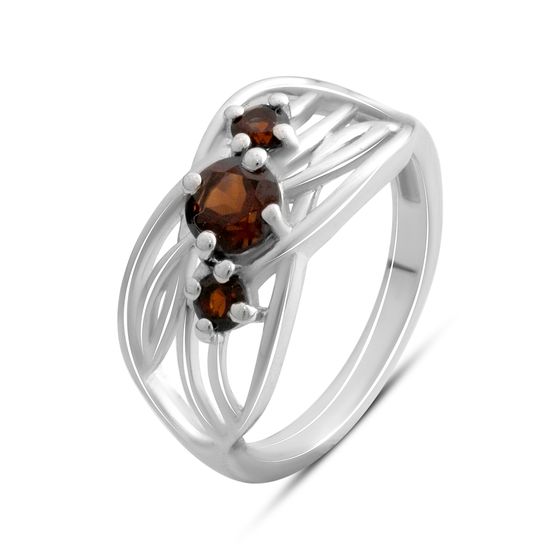 Серебряное кольцо с гранатом 0.883ct