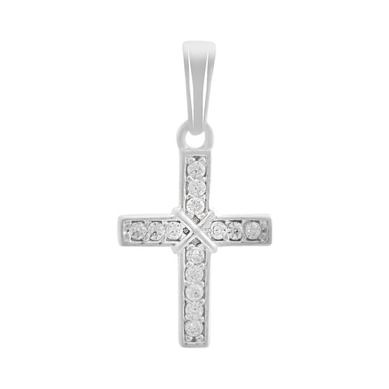 Серебряная подвеска с фианитами 0.44ct