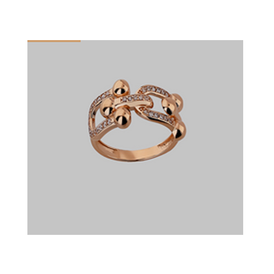 Серебряное кольцо с фианитами 0.16ct