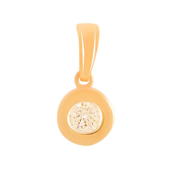 Золотая подвеска с фианитами 0.4ct