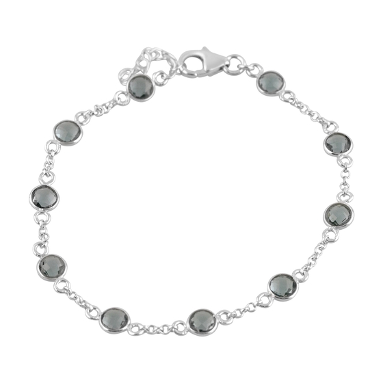 Серебряный браслет с топазом Лондон Блю 5.283ct