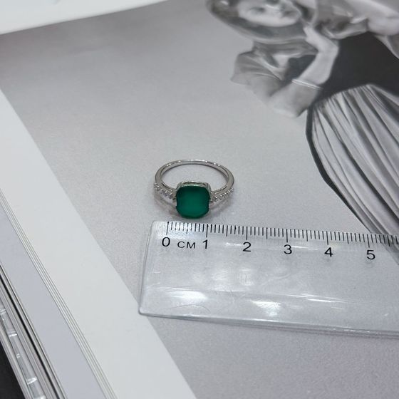 Серебряное кольцо с агатом 2.96ct