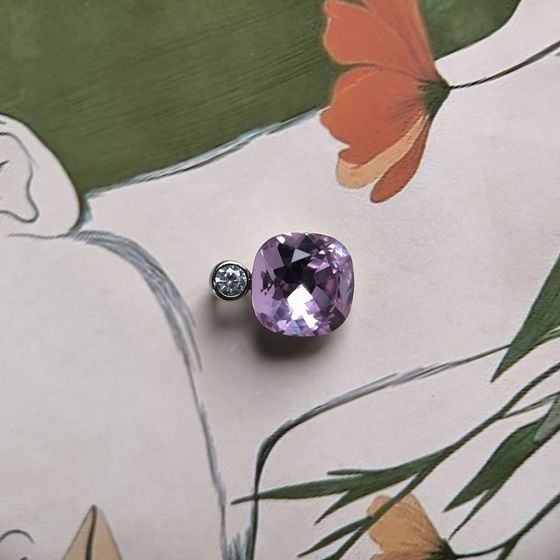 Серебряная подвеска с фианитами