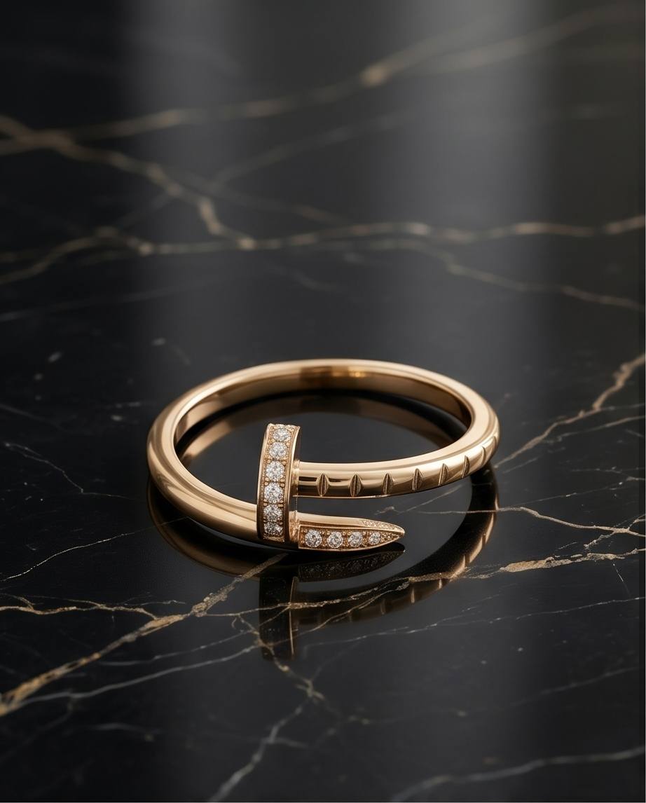 Золотое кольцо с фианитами 0.12ct