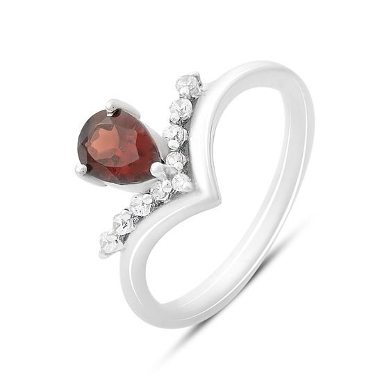 Серебряное кольцо с гранатом 1.211ct