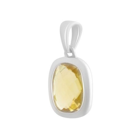 Серебряная подвеска с цитрином nano 2.87ct