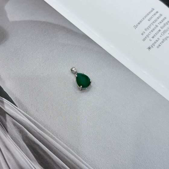 Серебряная подвеска с агатом 3.208ct