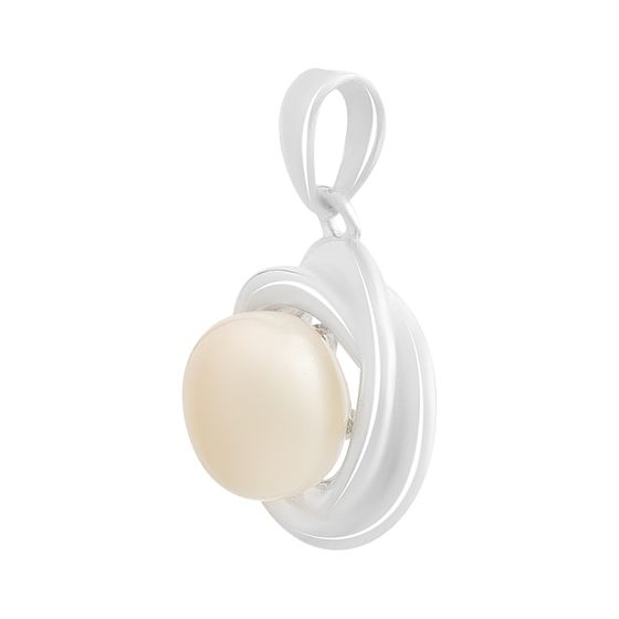 Серебряная подвеска с жемчугом