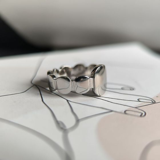 Серебряное кольцо без камней