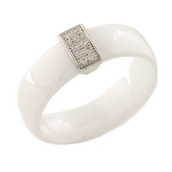 Серебряное кольцо с керамикой