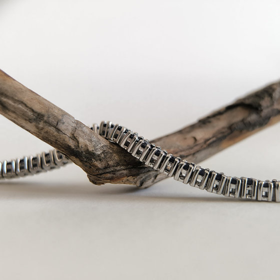 Серебряный браслет с сапфиром 7.768ct