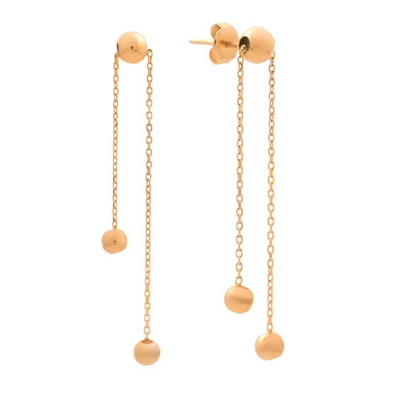 Золотые серьги без камней